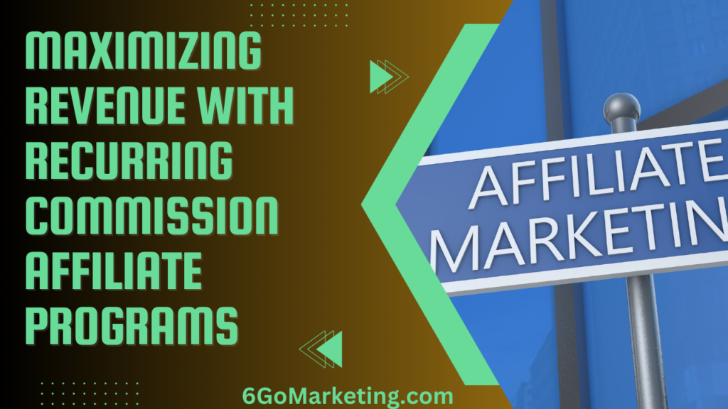 Maximizing Revenue with Recurring Commission Affiliate Programs